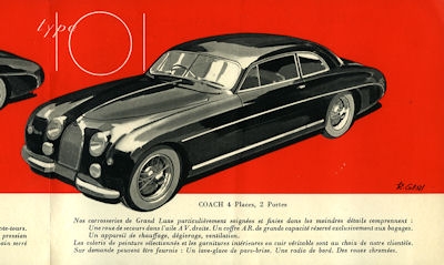 Bugatti Typ 101 Brochure 1957