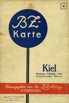 BZ map 4 Kiel 1930s