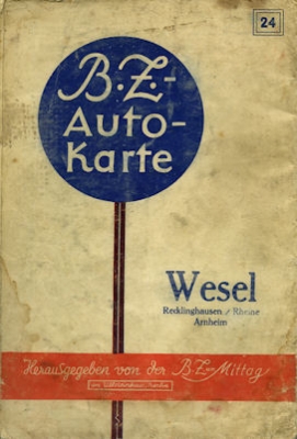 BZ map 24 Wesel 1930s