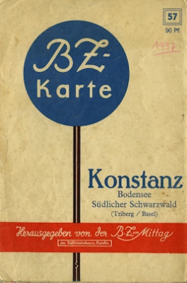 BZ Karte 57 Konstanz 1930er Jahre