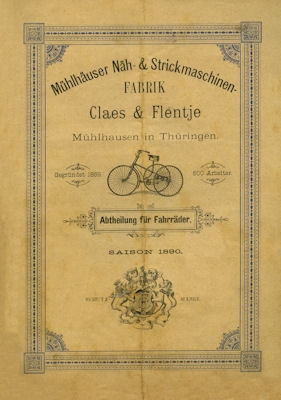 Claes & Flentje bicycle program 1890