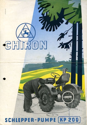 Chiron Schlepper Pumpe KP 200 brochure 1950s