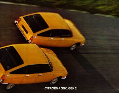 Citroen GSX GSX2 brochure 1975