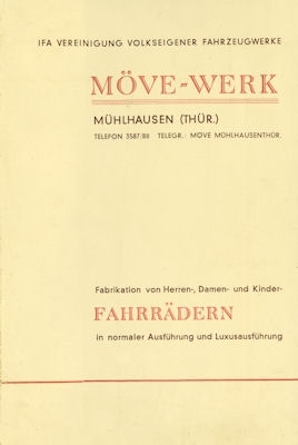 Möve bicycle brochure 1950