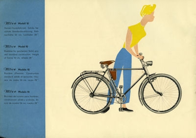 Möve bicycle program 1957