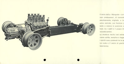 De Tomaso Mangusta Prospekt 1960er Jahre