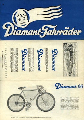 Diamant Fahrrad Programm ca. 1933