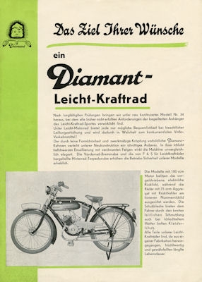 Diamant Leichtkrafträder brochure 3.1935