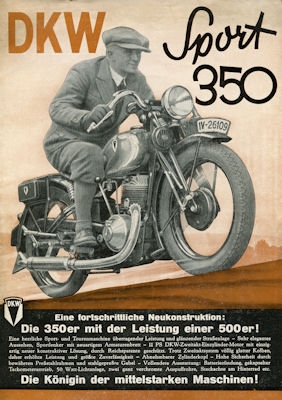 DKW Sport 350 Prospekt 1933