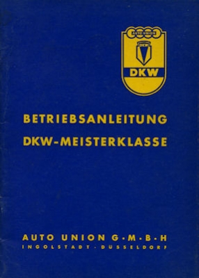 DKW Meisterklasse Bedienungsanleitung 2.1954