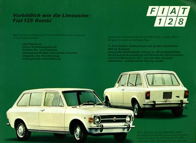 Fiat 128 Kombi brochure ca. 1972