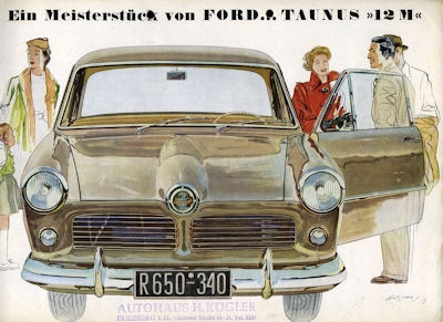 Ford Taunus 12 M brochure 1952