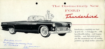 Ford Thunderbird brochure 1954