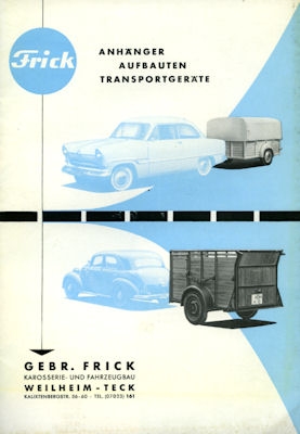 Car follower Frick brochure 1950s