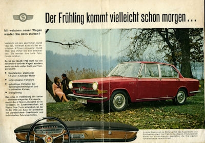 Glas 1700 / 1300 GT Prospekt 1965