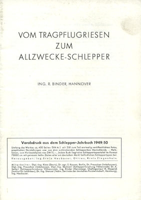 Hanomag brochure building program 1912-1949