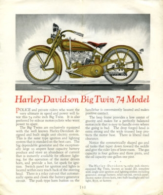 Harley-Davidson program 1926