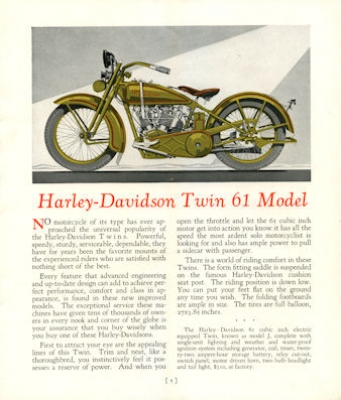 Harley-Davidson program 1927