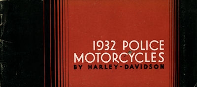 Harley-Davidson Polizei-Programm 1932