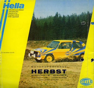 Hella Sicherheitszubehör brochure 1980