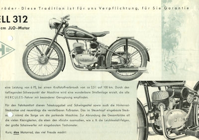 Hercules Modell 312 Prospekt 1951