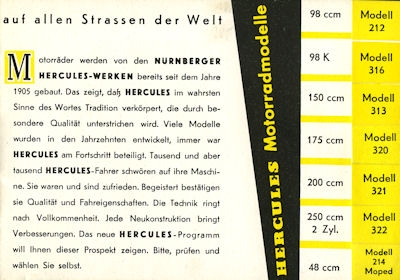 Hercules Programm 1955