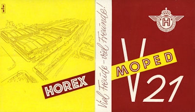 Horex Moped V 21 Prospekt ca. 1956