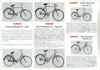 HWE Fahrrad Programm 1970er Jahre