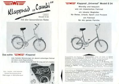 HWE Fahrrad Programm 1970er Jahre