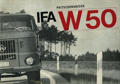 IFA W 50 Pritschenwagen 5,3t brochure 1966