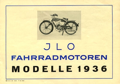 Ilo Fahrradmotoren Prospekt 1936