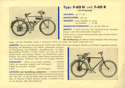 Ilo Fahrradmotoren Prospekt 1936