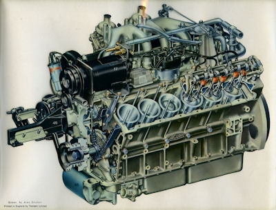 Jaguar E Type V 12 Trans Art Prospekt  ca. 1971