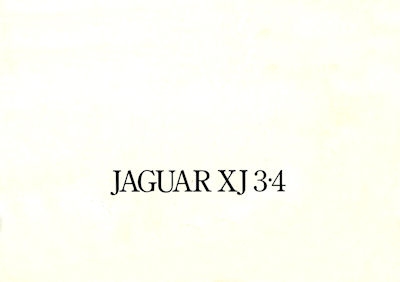 Jaguar XJ 3.4 Serie 2 Prospekt 1975