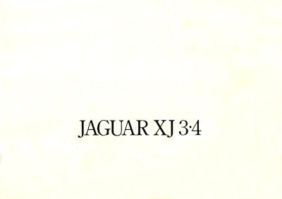 Jaguar XJ 3.4 Serie 2 brochure 1975