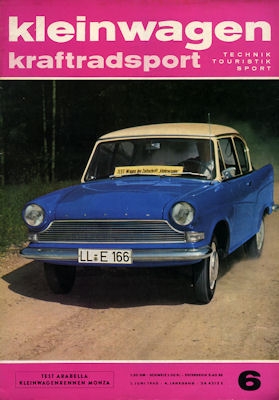 Kleinwagen / Kraftradsport 1960 Heft 6