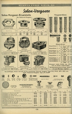 Heinrich Knorr Katalog Automobil Ausrüstung und Ersatzteile ca. 1937