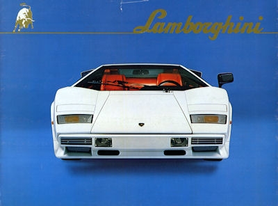 Lamborghini Countach LP 500 brochure 1980s