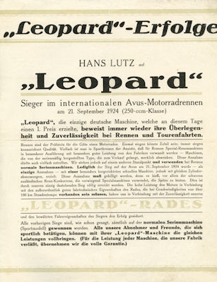 Leopard Victories 21.9.1924