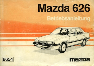 Mazda 626 owner`s manuel 1985