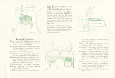 Maico-Mobil Prospekt ca. 1951