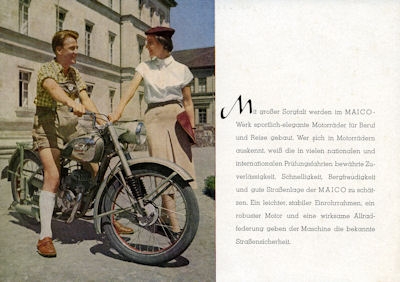 Maico M 151 und M 126 Prospekt 1952
