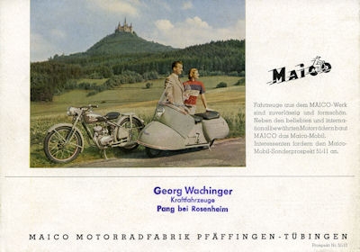 Maico M 151 und M 126 Prospekt 1952
