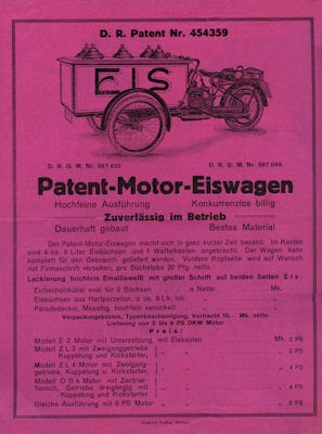 Manderbach Ice car brochure 1928