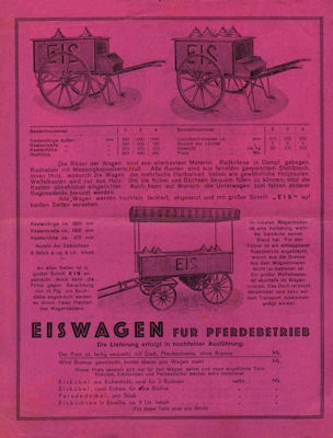 Manderbach Eiswagen Prospekt 1928