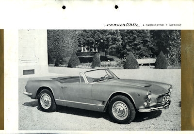 Maserati 3500 GT Prospekt ca. 1961