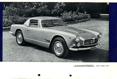 Maserati 3500 GT Prospekt ca. 1961
