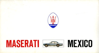 Maserati Mexico Prospekt 10.1969