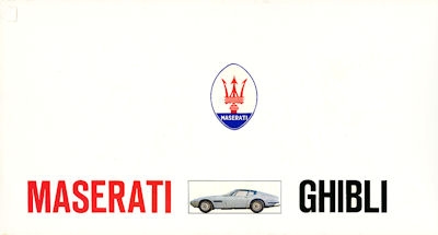 Maserati Ghibli Prospekt 9.1969