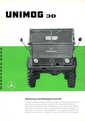 Mercedes-Benz Unimog 30 brochure 1963